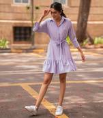 Lilac Shirt Dress