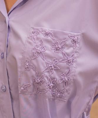 Lilac Shirt Dress 4