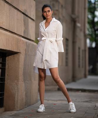 White Shirt Dress 1