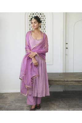 Lavender Spring Kurta Set 2