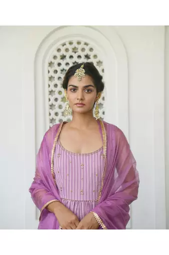 Lavender Spring Kurta Set