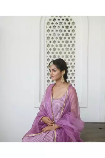 Lavender Spring Kurta Set