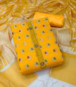 Yellow Zari Woven Banarasi Salwar