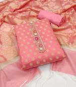 Peach Zari Woven Banarasi Salwar