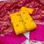 Yellow polka dots banarasi salwar