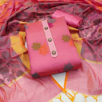 Pink floral print banarasi salwar 1