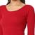 Salwar Studio Women's Red Woolen Lycra Stretchable Readymade Saree Blouse