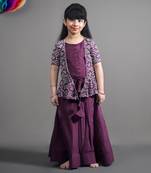 Top With Attached Embroidered Jacket