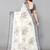 Pisara Off white & Black Chiffon Brasso Floral Printed Saree