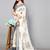Pisara Off white & Black Chiffon Brasso Floral Printed Saree