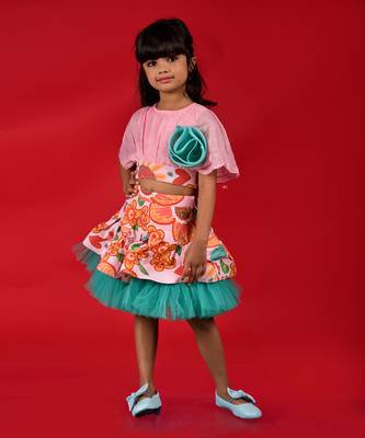 Crop Top with Frilled Skirt 2