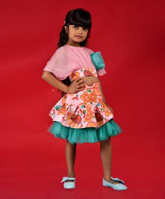 Crop Top with Frilled Skirt 3