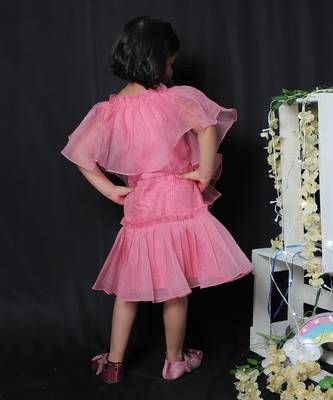 Pleated Frock with Smart Flower on Top 4