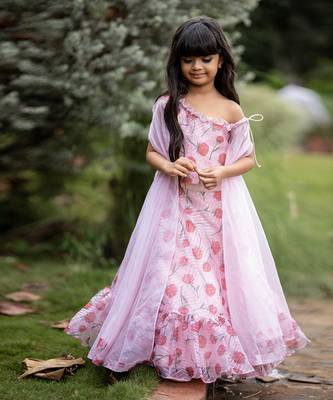 Flarry Sleeves one off shoulder with Lahenga 3