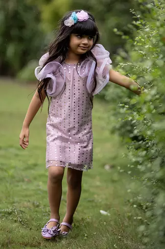 Frock with different pattern Sleeves