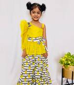 One off Shoulder balloned sleeve top with Palazzo