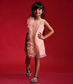 Frilled one side style frock