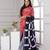 Chunika Batik Print Cotton Saree with Blouse Piece