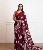 Gita Batik Print Cotton Saree with Blouse Piece