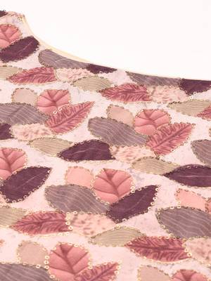 EthnoVog Ready To Wear Multicolored Chinon Crop Top N Palazzo 4