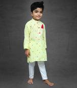 Thread Embroidered Kurta with Chudidar