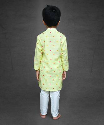 Thread Embroidered Kurta with Chudidar 2