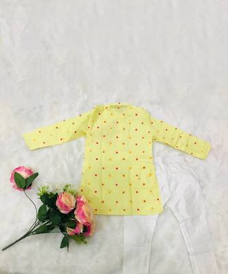 Thread Embroidered Kurta with Chudidar 4