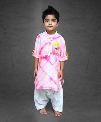 Tie and Dyed Apple cut Kurta with Patiala 1