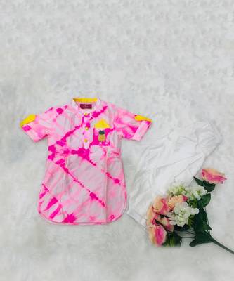 Tie and Dyed Apple cut Kurta with Patiala 3