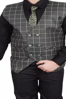 Dark Green 3 Piece Baba Suit Set Cotton For boys // Western Wear