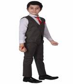 Black 3 Piece Baba Suit Set Cotton For boys // Western Wear