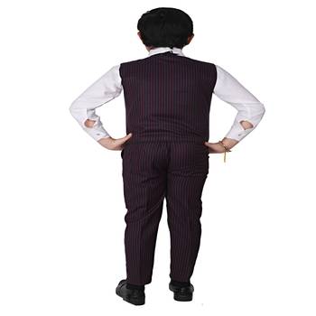 Maroon 3 Piece Baba Suit Set Cotton For boys // Western Wear 2