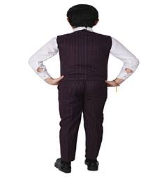 Maroon 3 Piece Baba Suit Set Cotton For boys // Western Wear