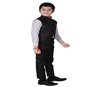 Blue 3 Piece Baba Suit Set Cotton For boys // Western Wear 3