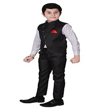 Blue 3 Piece Baba Suit Set Cotton For boys // Western Wear 4