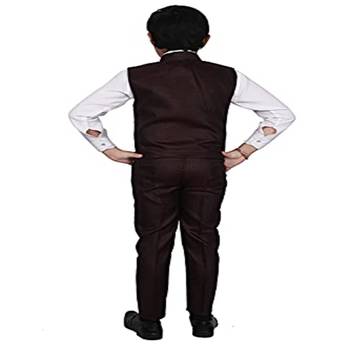 Maroon 3 Piece Baba Suit Set Cotton For boys // Western Wear 2