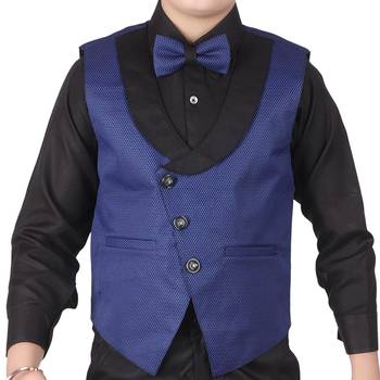 Blue 3 Piece Baba Suit Set Cotton For boys // Western Wear 5