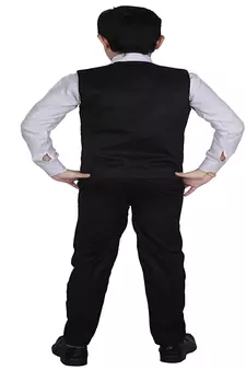 Black 3 Piece Baba Suit Set Cotton For boys // Western Wear