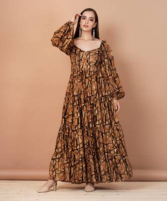 Brown And Gold Kurta Sets 2
