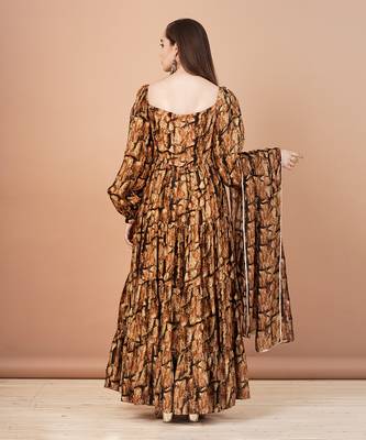 Brown And Gold Kurta Sets 3