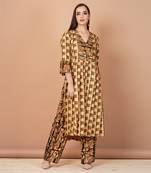 Brown And Gold Kurta Sets