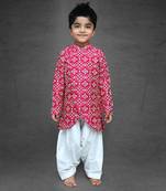 Embroidered Sherwani  And White Pyjama