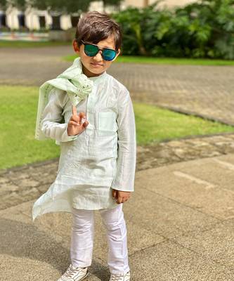 Slant Cut Kurta with Embroidered Jacket and Chudidar 2