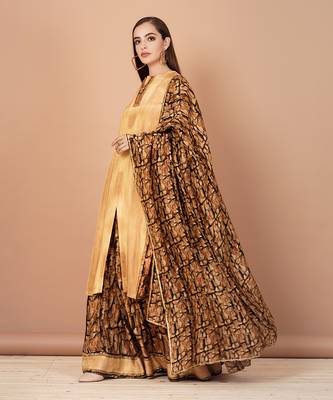 Gold And Brown Lehenga Set 2