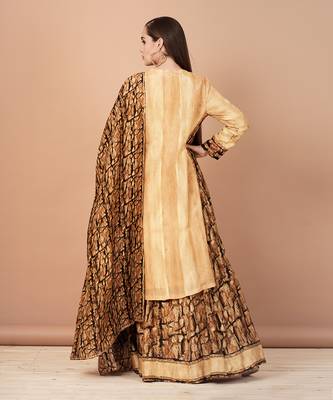 Gold And Brown Lehenga Set 3