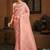 Light Peach kanjivaram Silk Weaving Designer Saree