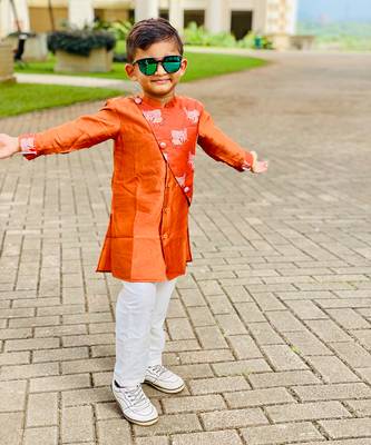 Cow Print Kurta with Pajama 3