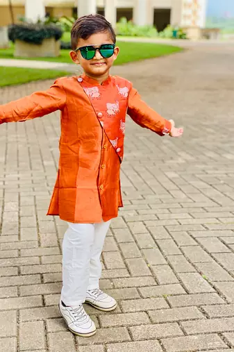 Cow Print Kurta with Pajama