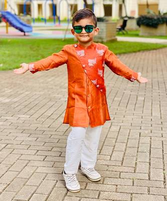 Cow Print Kurta with Pajama 4
