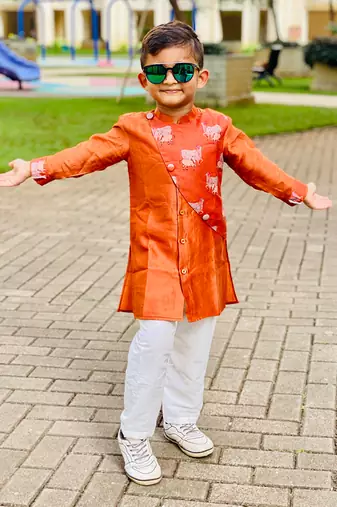Cow Print Kurta with Pajama